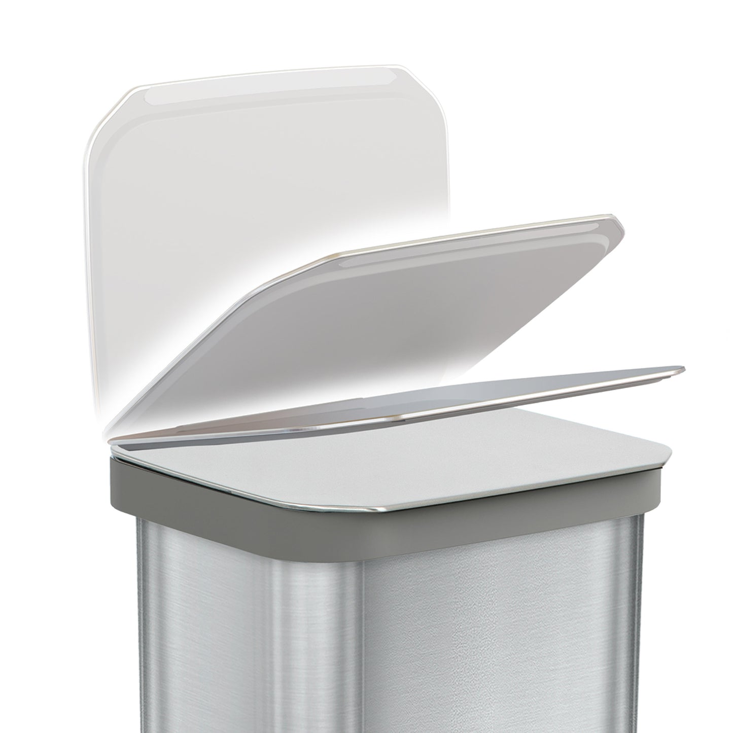 Glad Stainless Steel Trash Can and Bag Bundle