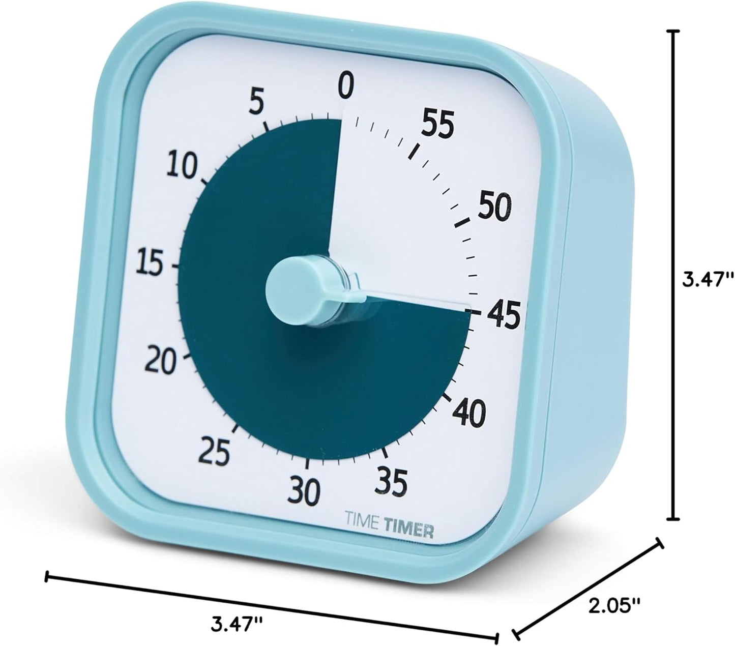 MOD 60-Minute Visual Timer - Home Edition with Silent Operation for Educational and Office Use (Lake Day Blue)