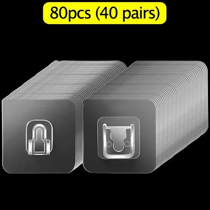Double-Sided Adhesive Hooks Waterproof Suction Cup for Bathroom Kitchen Organization Router Socket Fixed Buckles