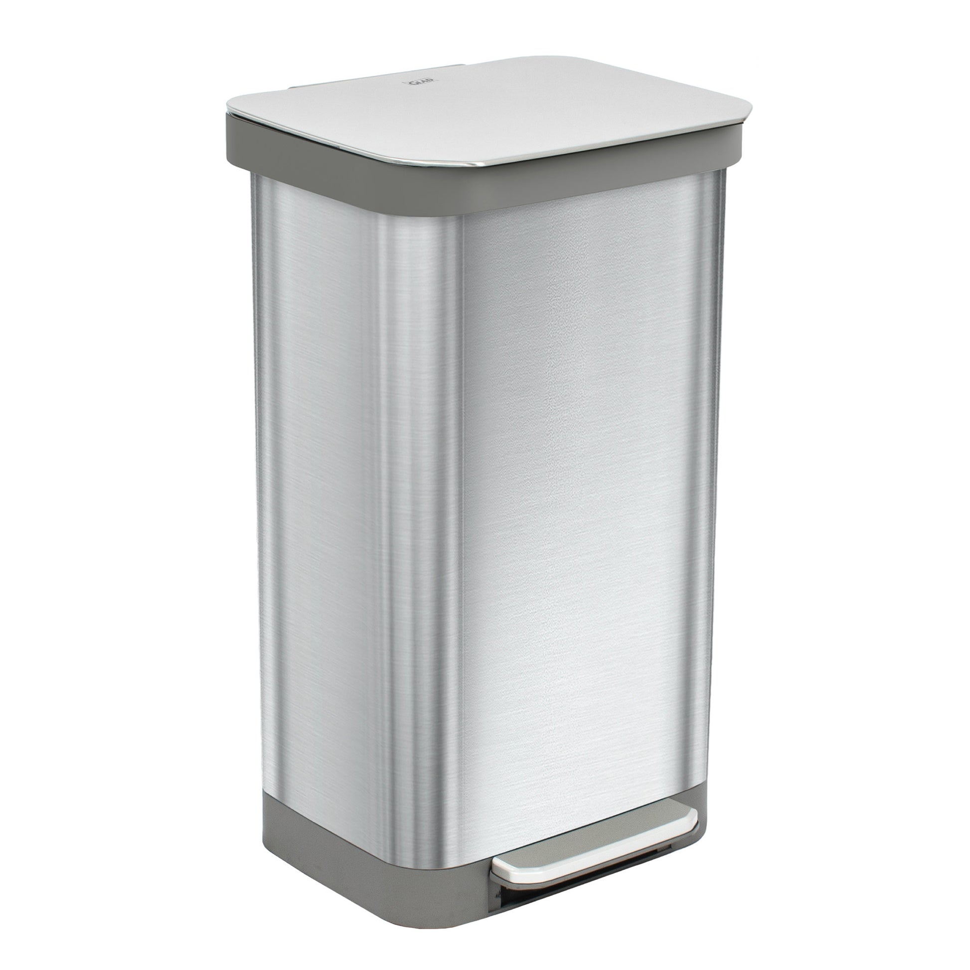 Glad Stainless Steel Trash Can and Bag Bundle