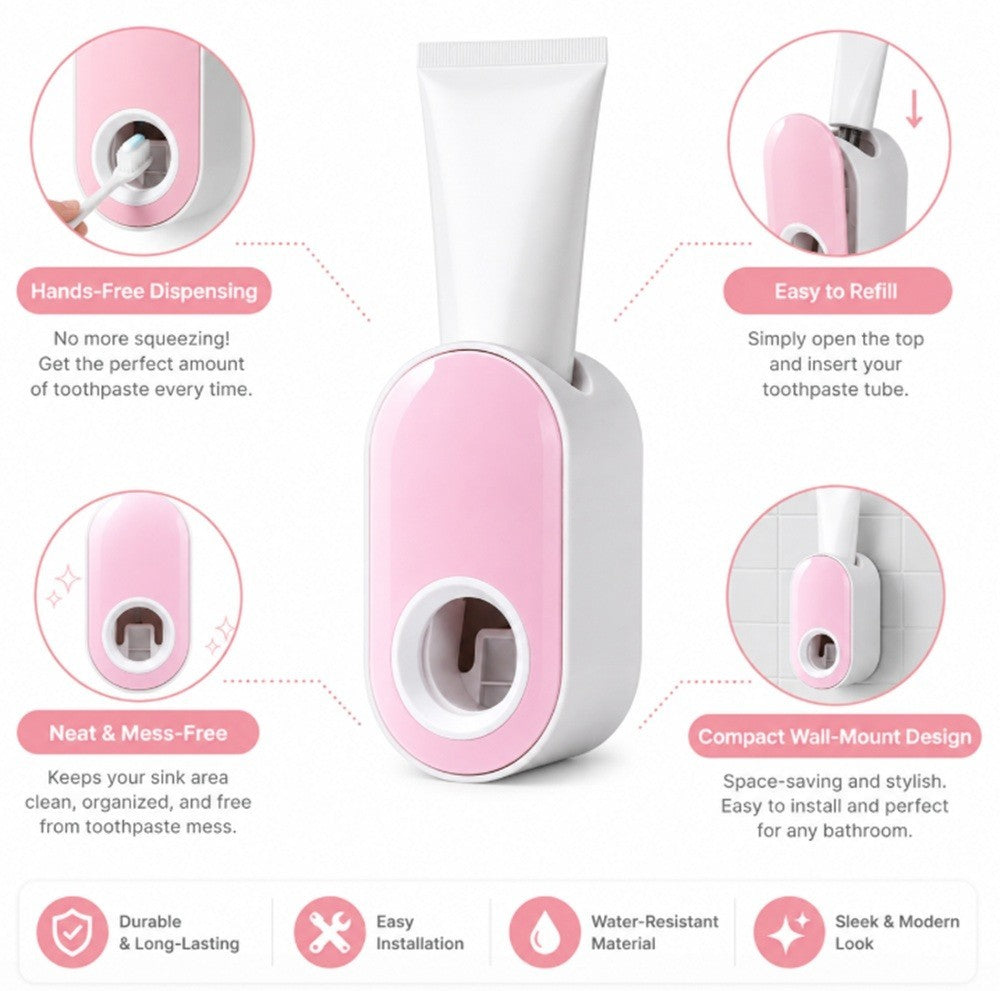 Toothpaste Ninja: The Hands-Free Squeezer That Fights Bathroom Mess Without a Drill!
