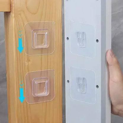 Double-Sided Adhesive Hooks Waterproof Suction Cup for Bathroom Kitchen Organization Router Socket Fixed Buckles