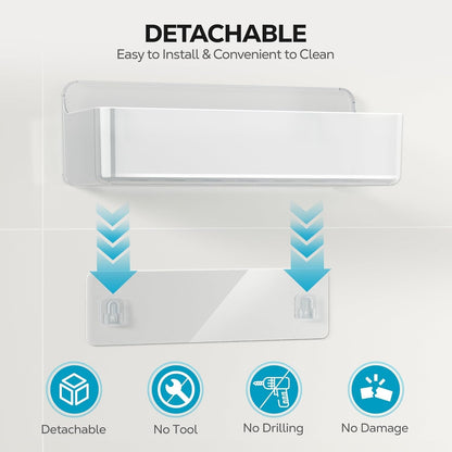 Stick 'Em Up Shower Shelf Duo: The Ultimate Bathroom Clutter Busters!