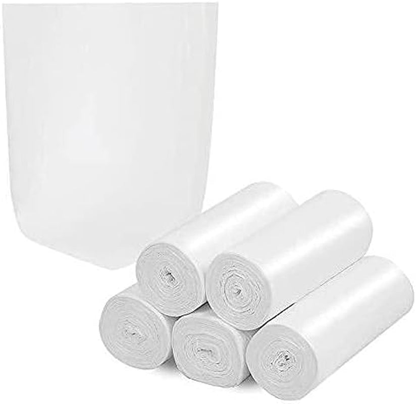 8 Gallon Compostable Trash Bags  Tall Kitchen Garbage Bags Recycling Unscented Strong Wastebasket Bin Liners Medium Trash Can Liners for Bathroom,Bedroom,Office,Car (White)