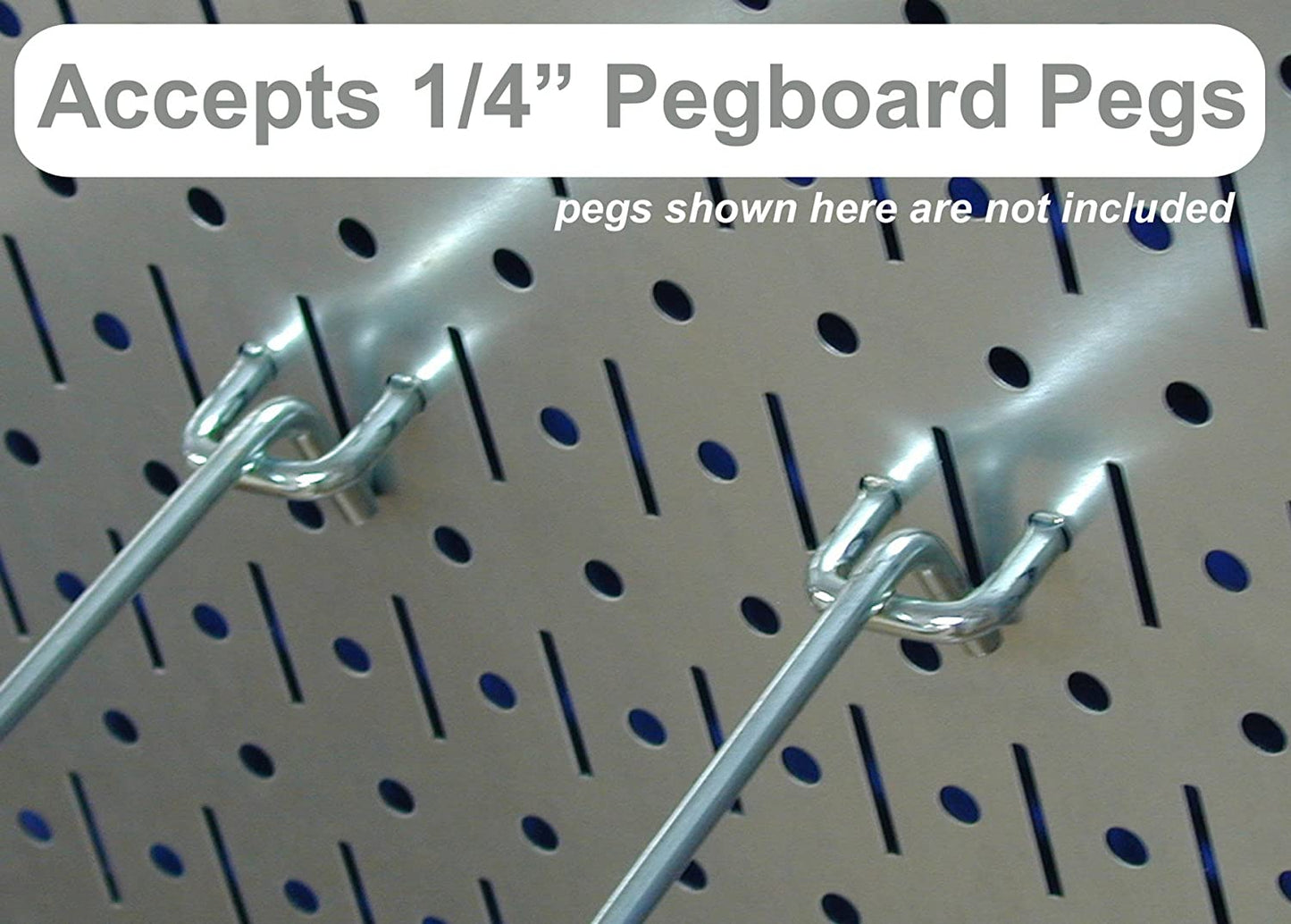 Pegboard Value Pack - Set of Three 16-Inch Tall x 32-Inch Wide Horizontal Metal Wallboards for Home and Garage Tool Storage Organization in Beige