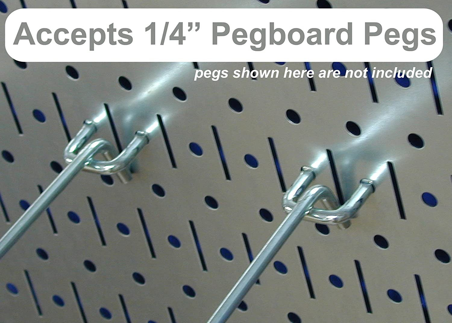 Pegboard Value Pack - Set of Three 16-Inch Tall x 32-Inch Wide Horizontal Metal Wallboards for Home and Garage Tool Storage Organization in Beige