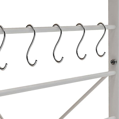 Microwave Stand Kitchen Cart, Microwave Cart Stand 35.4 Inches, Kitchen Utility Storage 3-Tierx4-Tier for Baker and Rack and Spice Rack Organizer Workstation Shelf,White