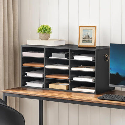 The Great Mail Tetris: Wooden Wonder for Sorting Your Life’s Paper Chaos, 12 Slots of Organizational Glory!