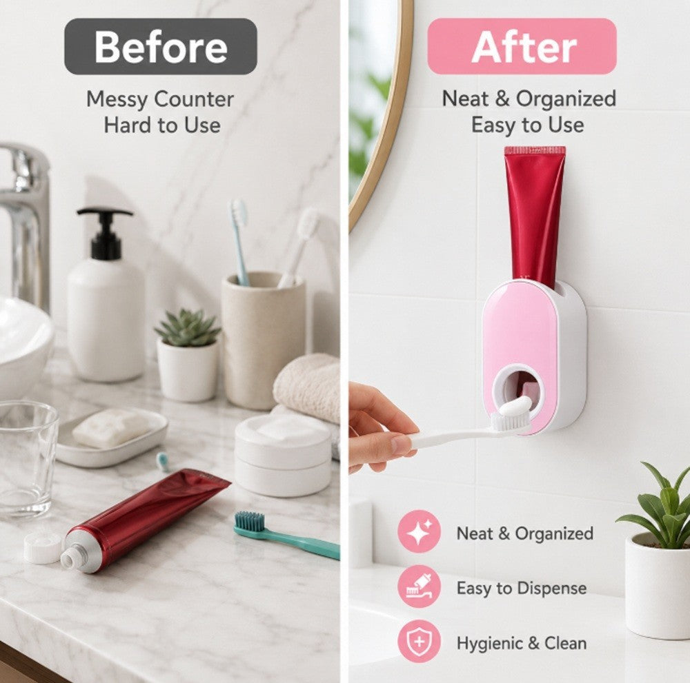Toothpaste Ninja: The Hands-Free Squeezer That Fights Bathroom Mess Without a Drill!