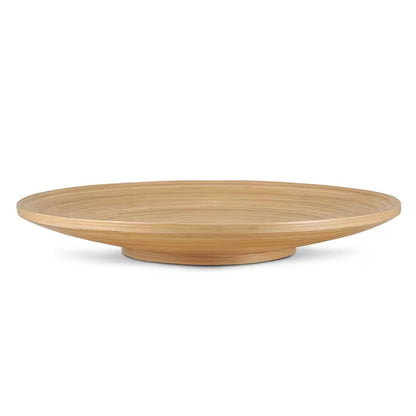Lexa 11.81 In. W X 1.97 In. H X 11.81 In. D Natural Bamboo Footed Plate