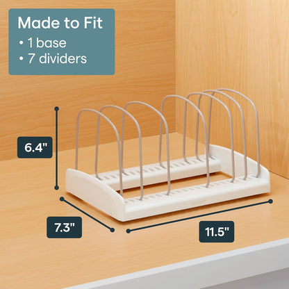 Storemore Bakeware Rack, Adjustable Dividers, Baking Pan Organizer