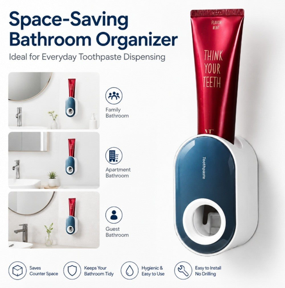Toothpaste Ninja: The Hands-Free Squeezer That Fights Bathroom Mess Without a Drill!