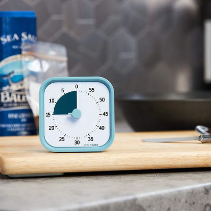 MOD 60-Minute Visual Timer - Home Edition with Silent Operation for Educational and Office Use (Lake Day Blue)