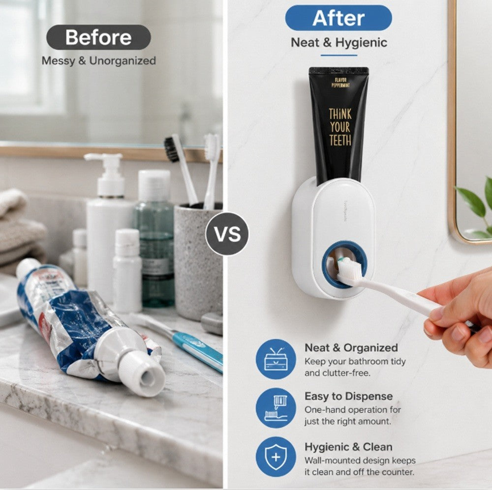Toothpaste Ninja: The Hands-Free Squeezer That Fights Bathroom Mess Without a Drill!