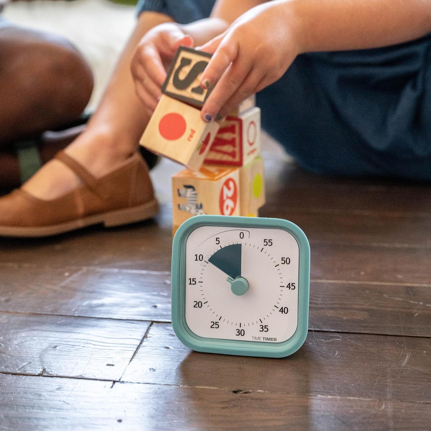 MOD 60-Minute Visual Timer - Home Edition with Silent Operation for Educational and Office Use (Lake Day Blue)