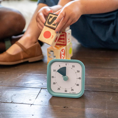 MOD 60-Minute Visual Timer - Home Edition with Silent Operation for Educational and Office Use (Lake Day Blue)
