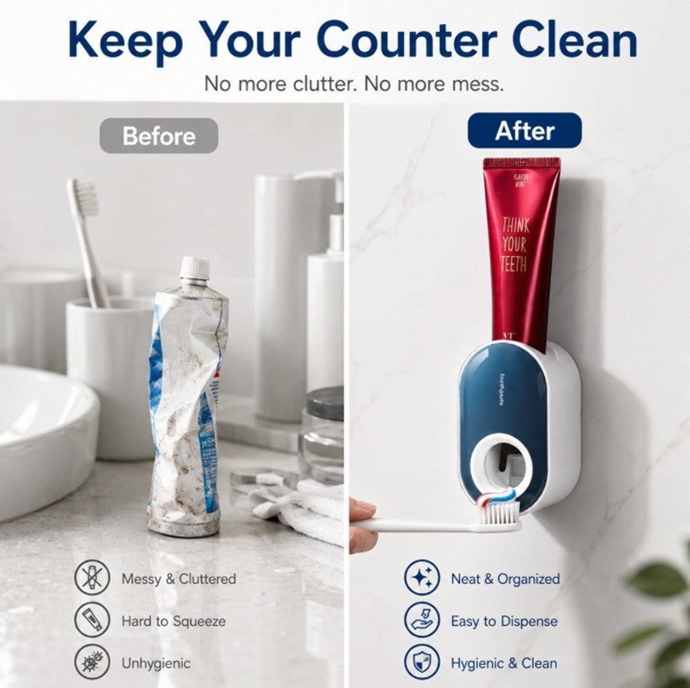 Toothpaste Ninja: The Hands-Free Squeezer That Fights Bathroom Mess Without a Drill!