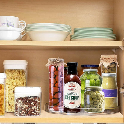 2 Pack Lazy Susan Organizer,10.6" Turntable Organizer for Pantry | Kitchen Cabinet, Countertop, Pantry Organization and Storage