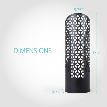 Rollo Hexacube: The Throne's Secret Stash - 4 Rolls of Softness in a Stylish Matte Black Fortress, No Tools Required for Your Bathroom's Royalty!