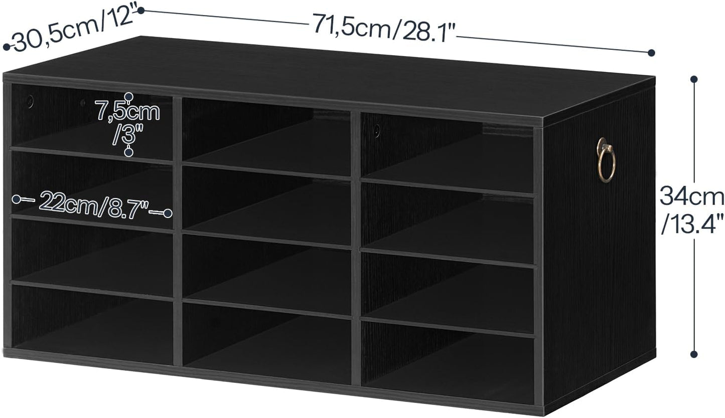 The Great Mail Tetris: Wooden Wonder for Sorting Your Life’s Paper Chaos, 12 Slots of Organizational Glory!