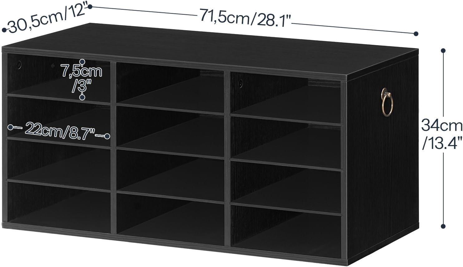 The Great Mail Tetris: Wooden Wonder for Sorting Your Life’s Paper Chaos, 12 Slots of Organizational Glory!