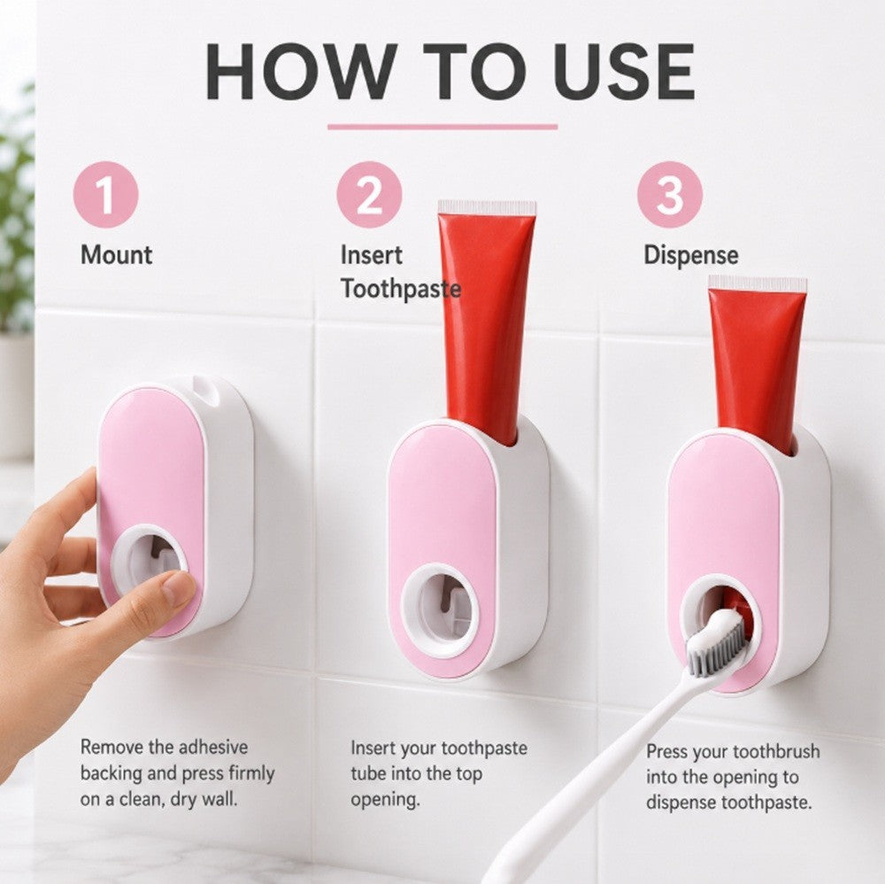 Toothpaste Ninja: The Hands-Free Squeezer That Fights Bathroom Mess Without a Drill!