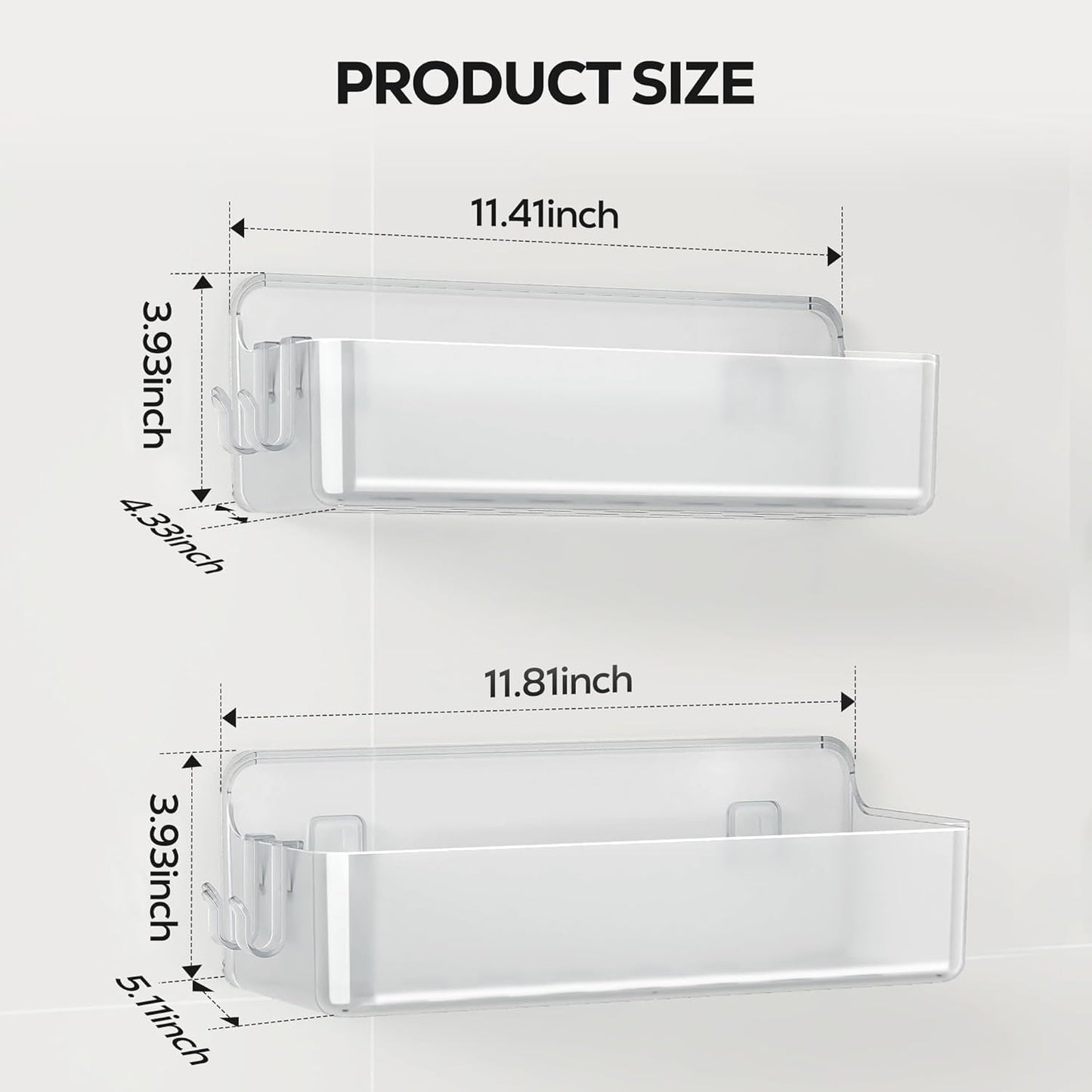 Stick 'Em Up Shower Shelf Duo: The Ultimate Bathroom Clutter Busters!