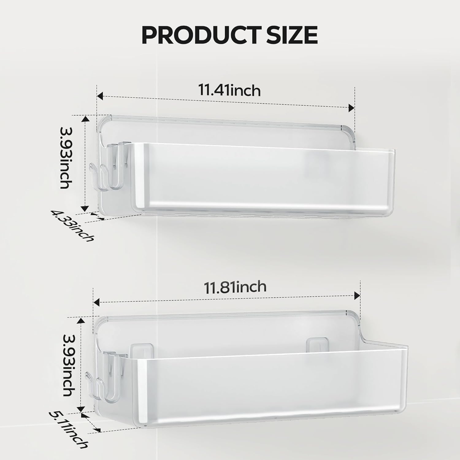Stick 'Em Up Shower Shelf Duo: The Ultimate Bathroom Clutter Busters!