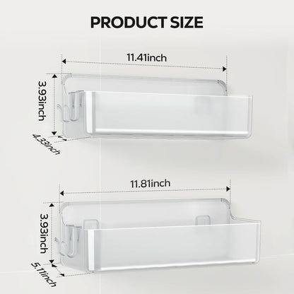 Stick 'Em Up Shower Shelf Duo: The Ultimate Bathroom Clutter Busters!