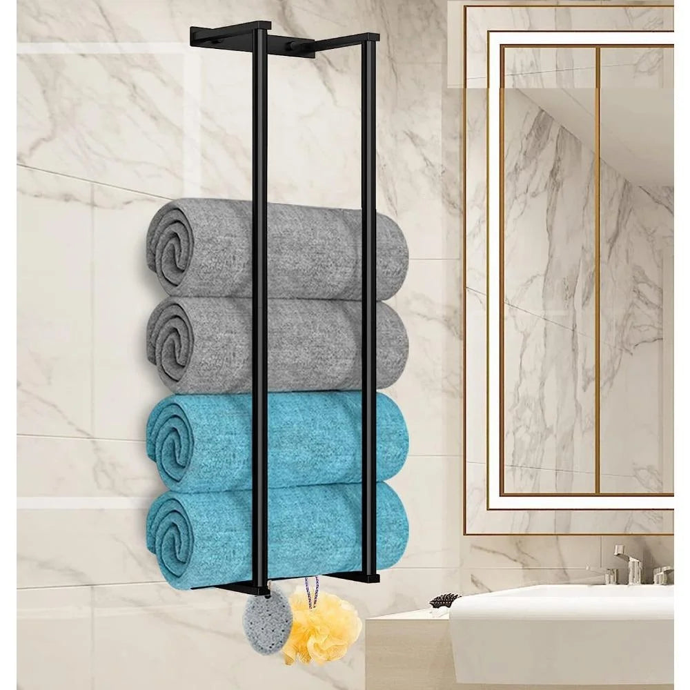 Towel Tower of Power: The Ultimate Rolled Towel Holder for Bathroom Bliss!