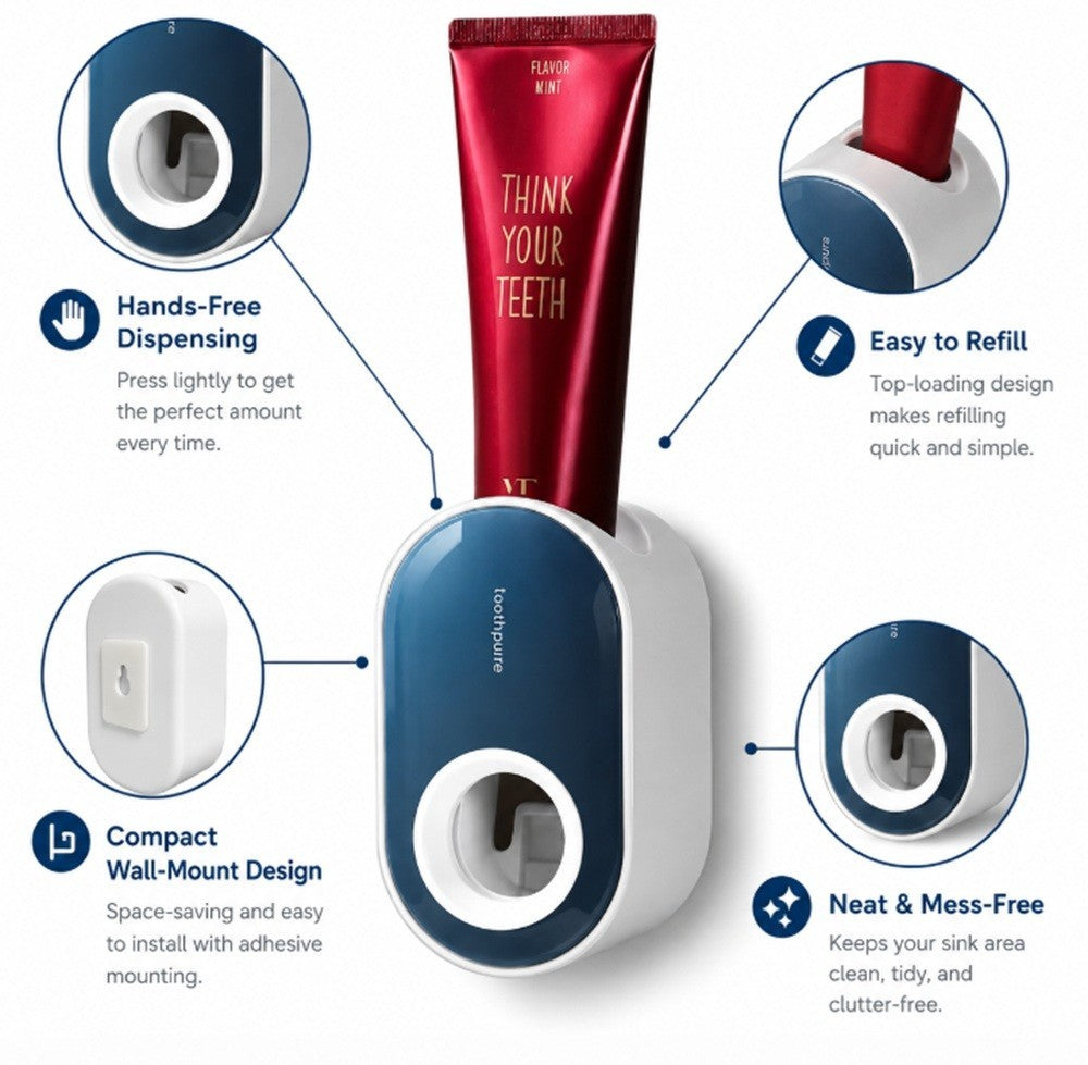 Toothpaste Ninja: The Hands-Free Squeezer That Fights Bathroom Mess Without a Drill!