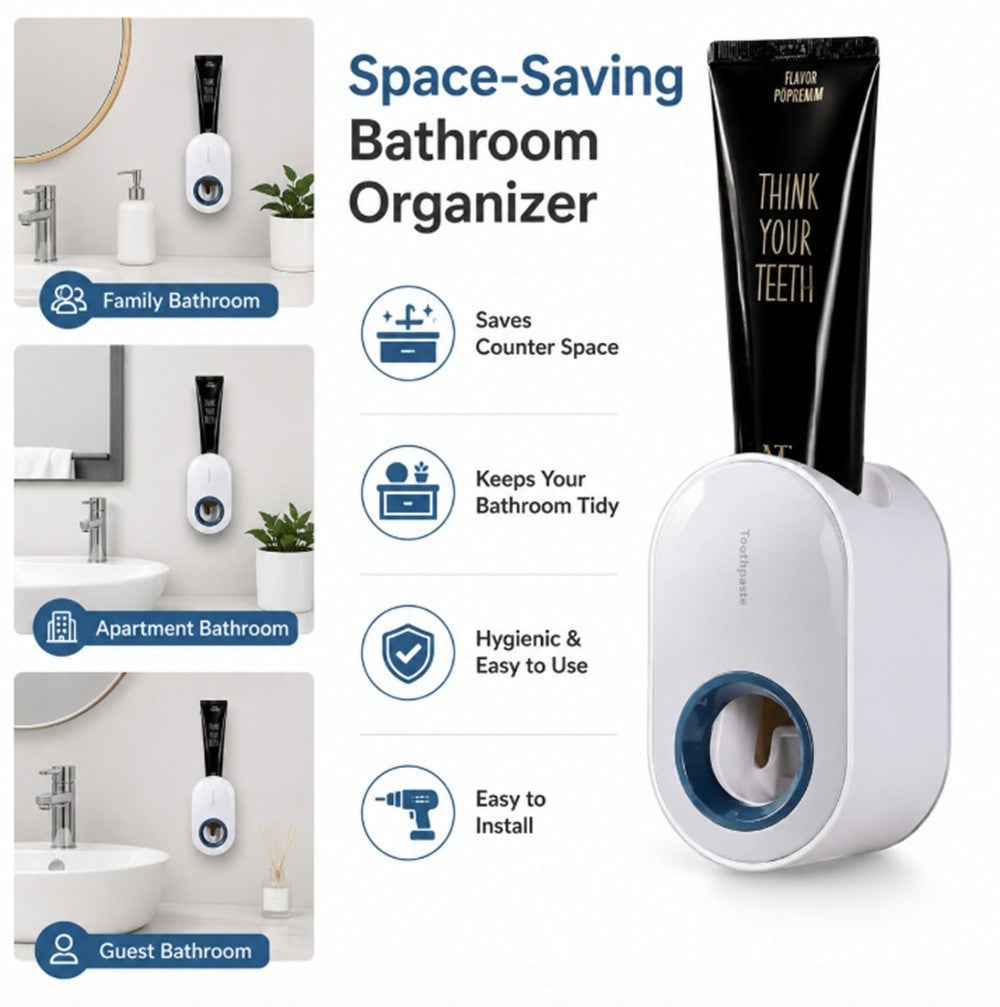 Toothpaste Ninja: The Hands-Free Squeezer That Fights Bathroom Mess Without a Drill!