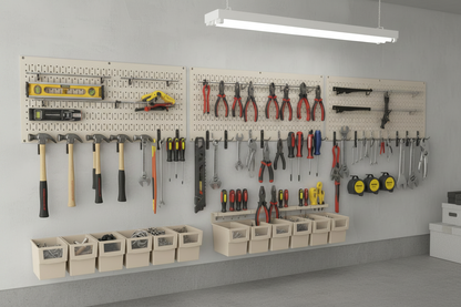 Pegboard in Garage Fully Loaded