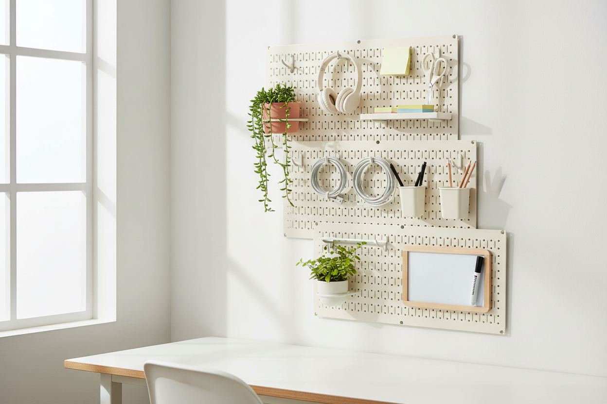 Pegboard in Home Office