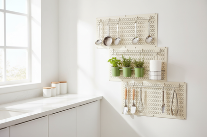 Pegboard in Kitchen